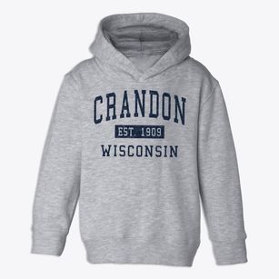 Crandon Wisconsin Classic Established Toddler Hoodie