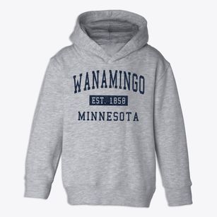 Wanamingo Minnesota Classic Established Toddler Hoodie