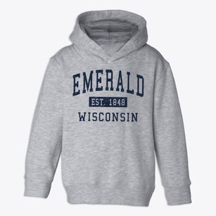 Emerald Wisconsin Classic Established Toddler Hoodie