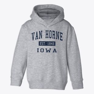Van Horne Iowa Classic Established Toddler Hoodie