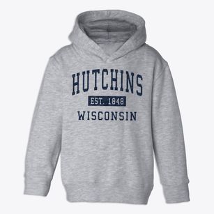 Hutchins Wisconsin Classic Established Toddler Hoodie