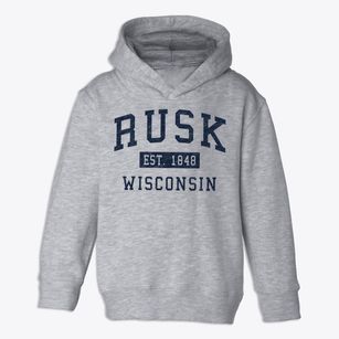 Rusk Wisconsin Classic Established Toddler Hoodie