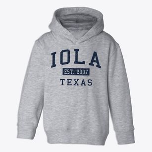 Iola Texas Classic Established Toddler Hoodie