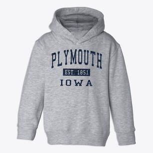 Plymouth Iowa Classic Established Toddler Hoodie