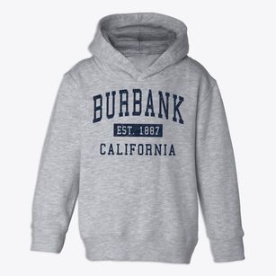 Burbank California Classic Established Toddler Hoodie