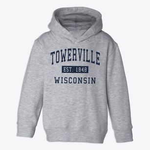 Towerville Wisconsin Classic Established Toddler Hoodie