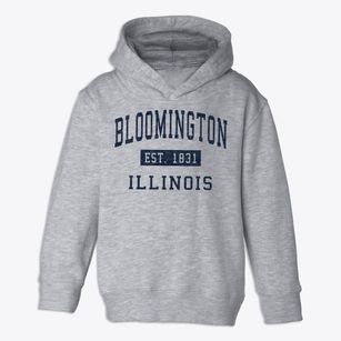 Bloomington Illinois Classic Established Toddler Hoodie
