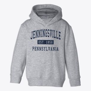 Jenningsville Pennsylvania Classic Established Toddler Hoodie