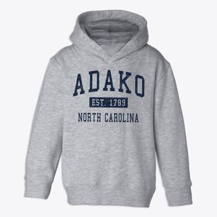 Adako North Carolina Classic Established Toddler Hoodie