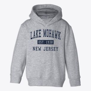 Lake Mohawk New Jersey Classic Established Toddler Hoodie
