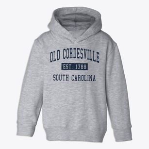 Old Cordesville South Carolina Classic Established Toddler Hoodie