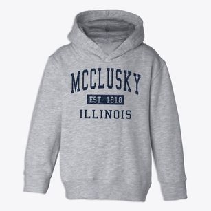 Mcclusky Illinois Classic Established Toddler Hoodie