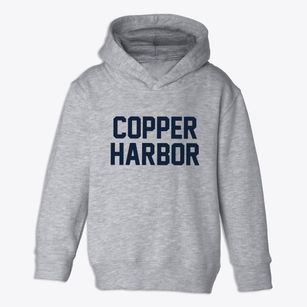 Copper Harbor Michigan Classic Block Toddler Hoodie