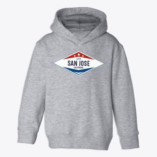San Jose California Diamond Star Toddler Hoodie