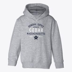 Cedar Massachusetts General Supply Toddler Hoodie
