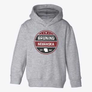 Bruning Nebraska Americana Toddler Hoodie