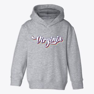  Virginia Retro Candy Vibes Toddler Hoodie