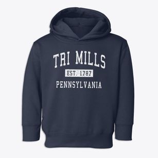 Tri Mills Pennsylvania Classic Established Toddler Hoodie