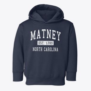 Matney North Carolina Classic Established Toddler Hoodie