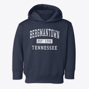 Bergmantown Tennessee Classic Established Toddler Hoodie