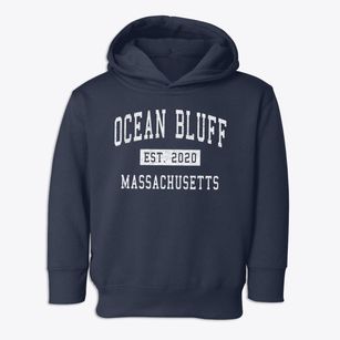 Ocean Bluff Massachusetts Classic Established Toddler Hoodie