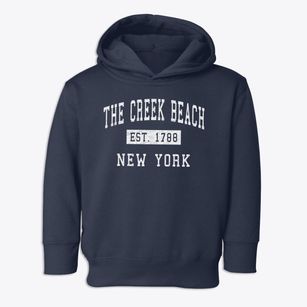The Creek Beach New York Classic Established Toddler Hoodie
