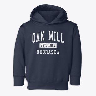 Oak Mill Nebraska Classic Established Toddler Hoodie