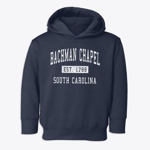 Bachman Chapel South Carolina Classic Established Toddler Hoodie