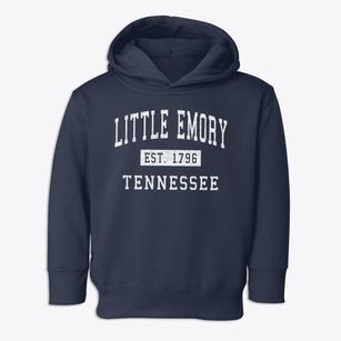 Little Emory Tennessee Classic Established Toddler Hoodie