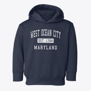 West Ocean City Maryland Classic Established Toddler Hoodie