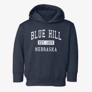 Blue Hill Nebraska Classic Established Toddler Hoodie