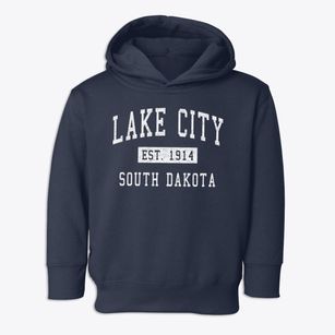 Lake City South Dakota Classic Established Toddler Hoodie