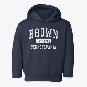 Brown Pennsylvania Classic Established Toddler Hoodie