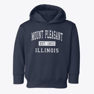 Mount Pleasant Illinois Classic Established Toddler Hoodie