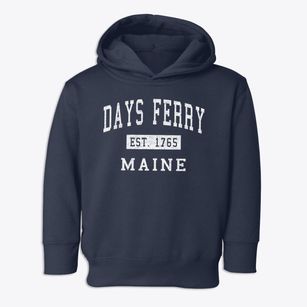 Days Ferry Maine Classic Established Toddler Hoodie