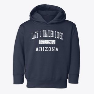 Lazy J Trailer Lodge Arizona Classic Established Toddler Hoodie