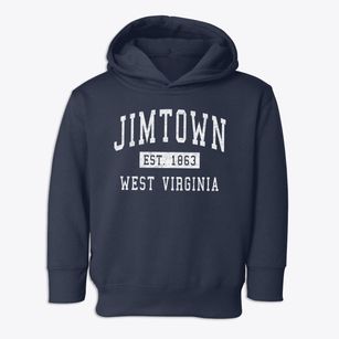 Jimtown West Virginia Classic Established Toddler Hoodie