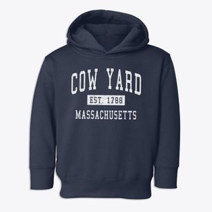 Cow Yard Massachusetts Classic Established Toddler Hoodie
