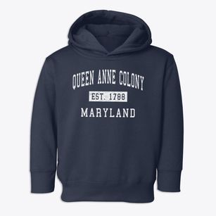 Queen Anne Colony Maryland Classic Established Toddler Hoodie