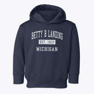 Betty B Landing Michigan Classic Established Toddler Hoodie