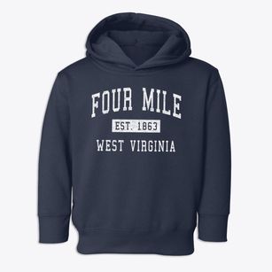 Four Mile West Virginia Classic Established Toddler Hoodie