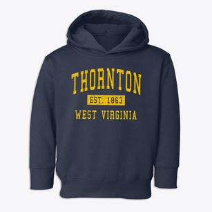 Thornton West Virginia Classic Established Toddler Hoodie