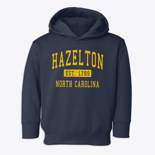 Hazelton North Carolina Classic Established Toddler Hoodie