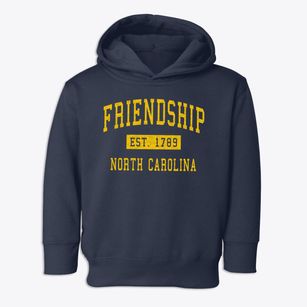 Friendship North Carolina Classic Established Toddler Hoodie