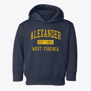 Alexander West Virginia Classic Established Toddler Hoodie