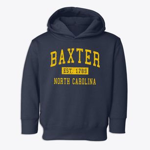 Baxter North Carolina Classic Established Toddler Hoodie