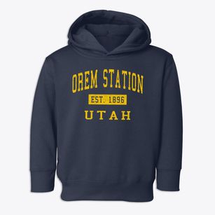 Orem Station Utah Classic Established Toddler Hoodie