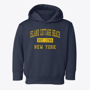 Island Cottage Beach New York Classic Established Toddler Hoodie