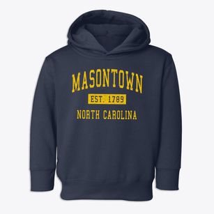 Masontown North Carolina Classic Established Toddler Hoodie