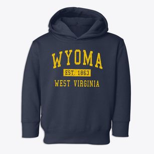 Wyoma West Virginia Classic Established Toddler Hoodie